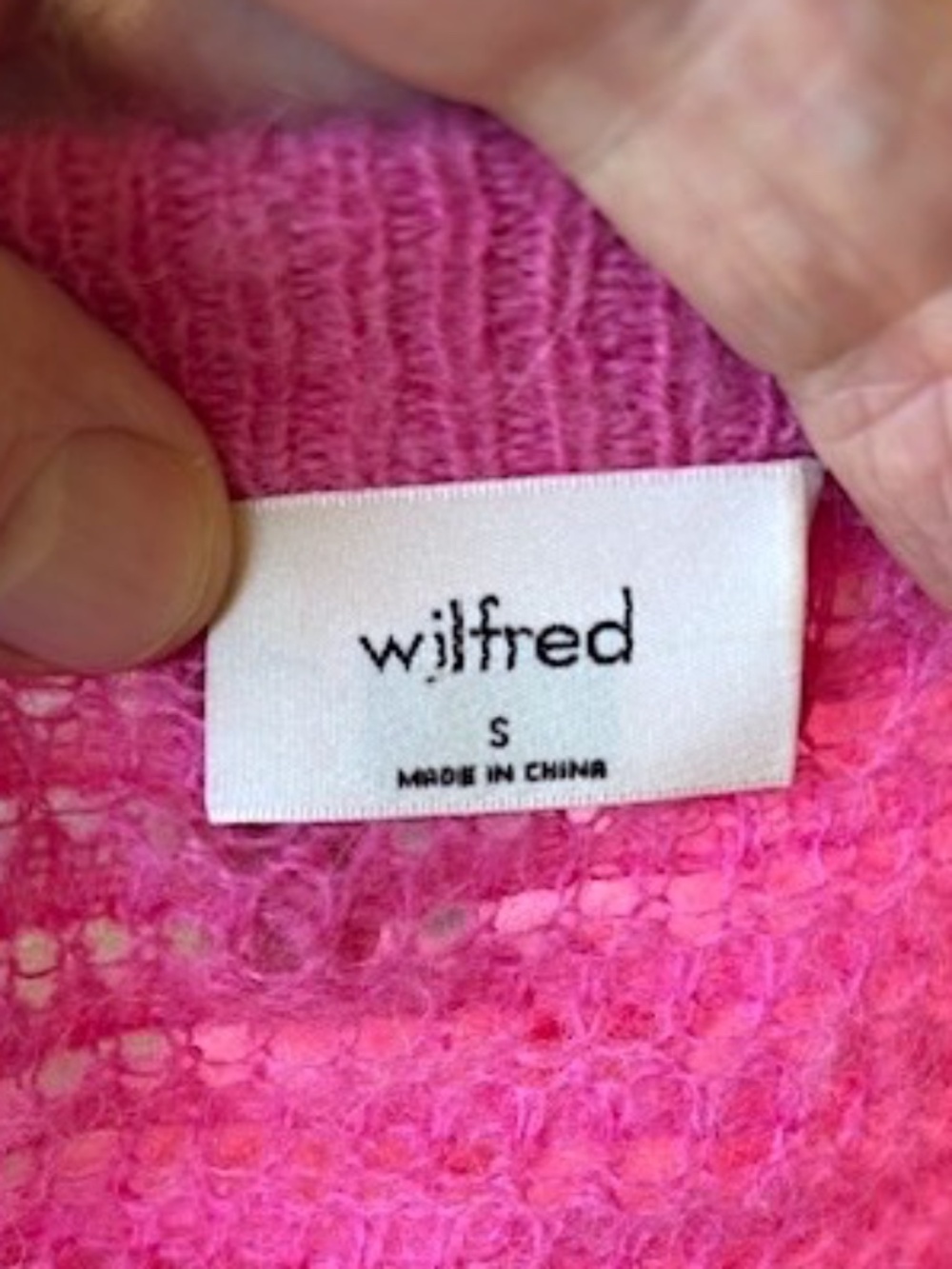 $138 WILFRED ARTIZIA Alessia Alpaca/Mohair Cardigan Sweater NWOT/sz S - Picture 15 of 16